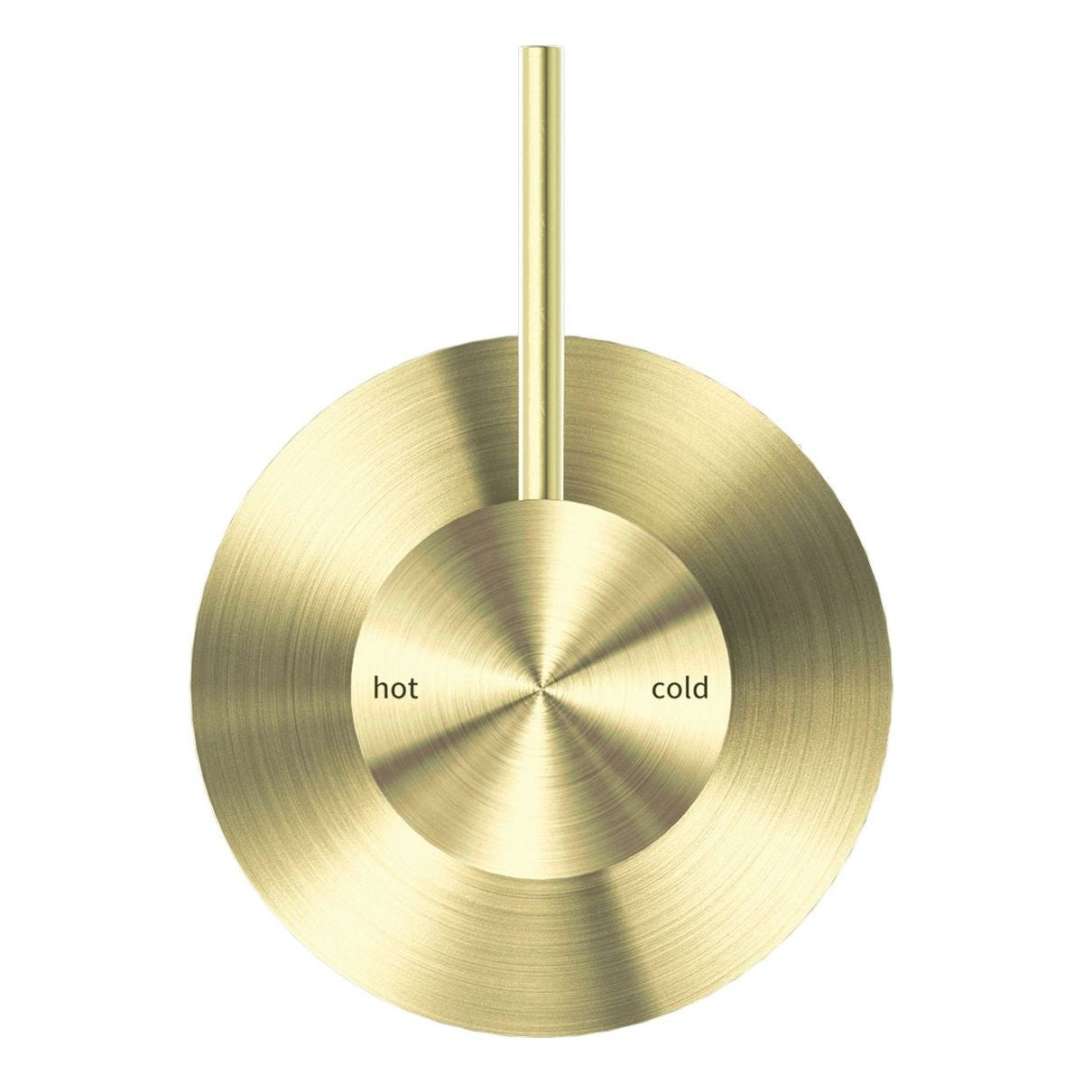 Mecca Shower Mixer Handle Up 80mm Plate in Brushed Gold