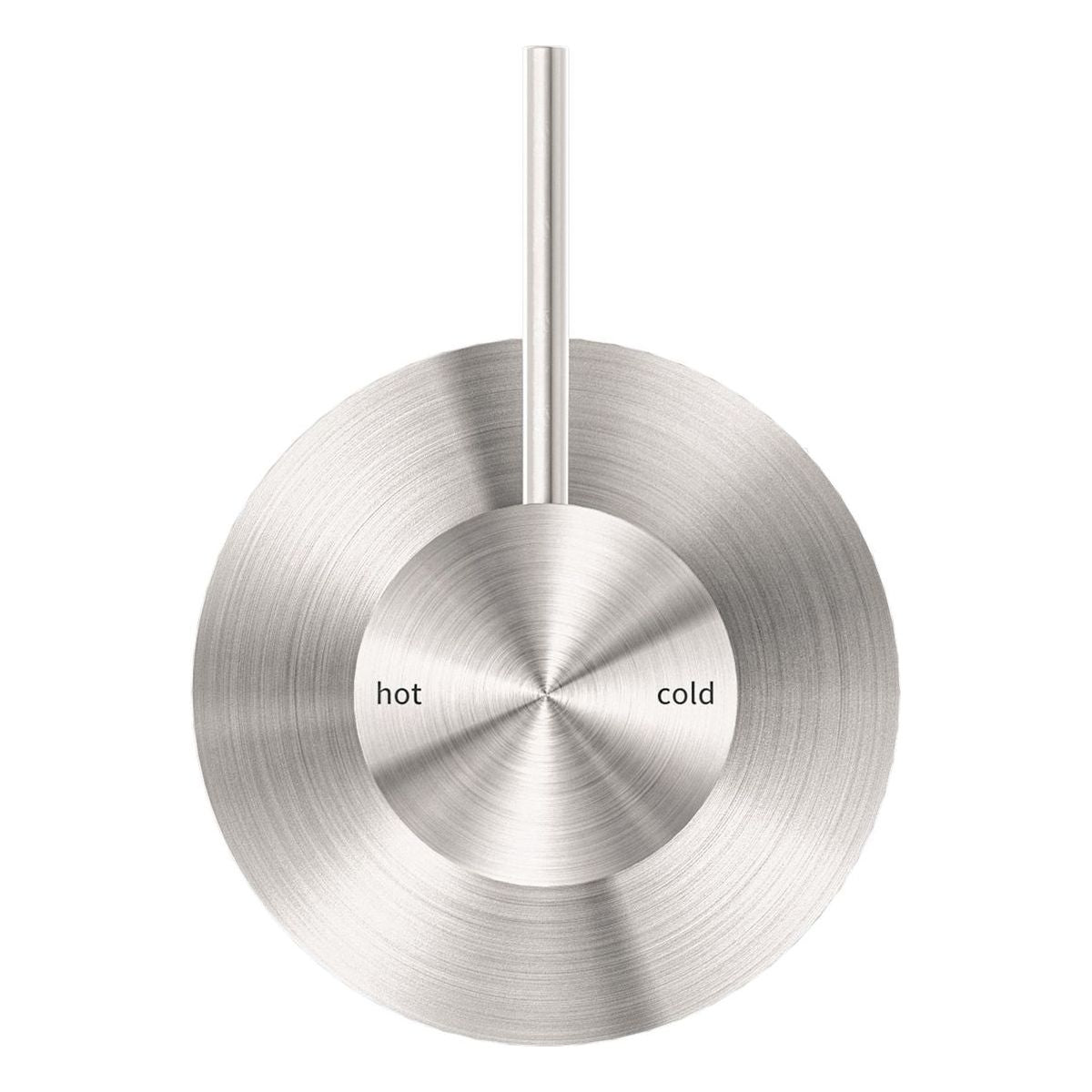 Mecca Shower Mixer Handle Up 80mm Plate in Brushed Nickel