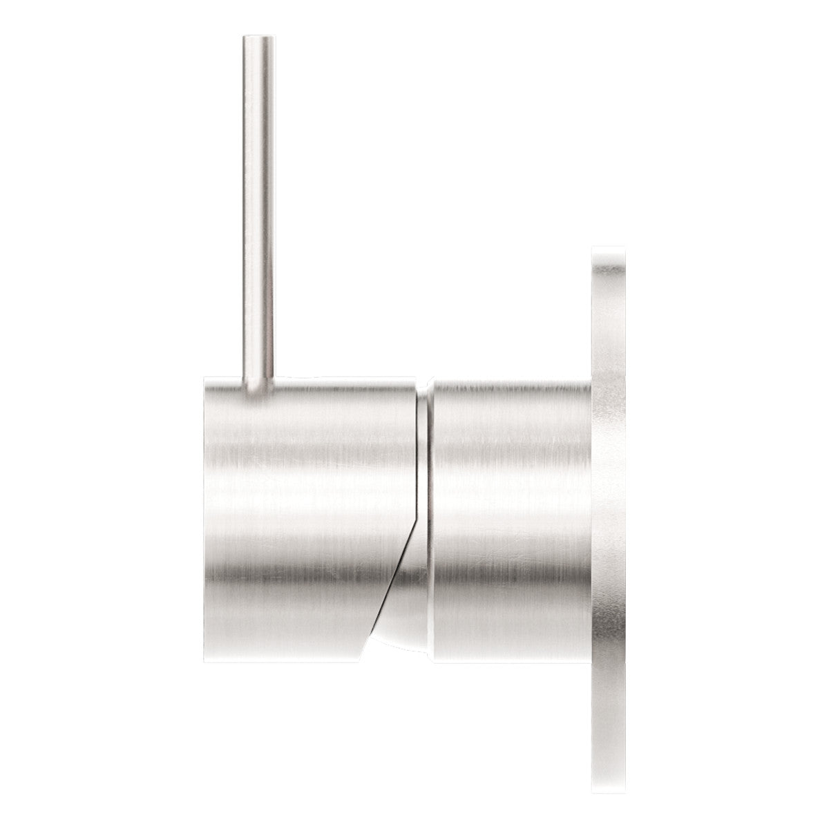 Mecca Shower Mixer Handle Up 80mm Plate in Brushed Nickel