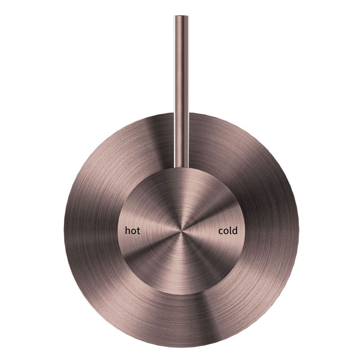 Mecca Shower Mixer Handle Up 80mm Plate in Brushed Bronze