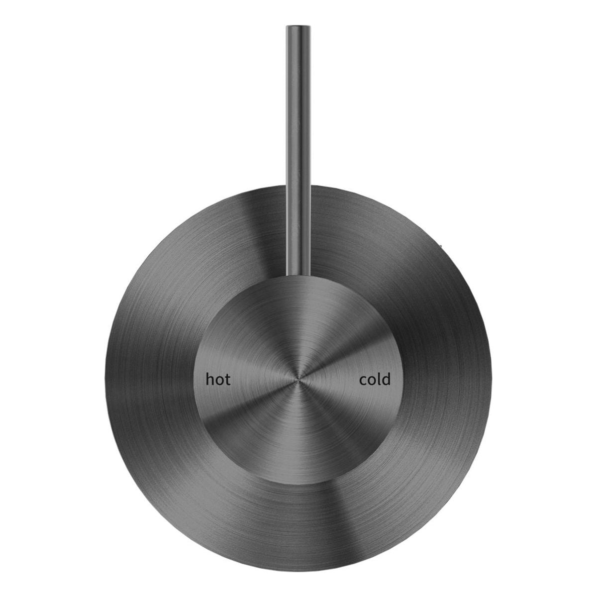 Mecca Shower Mixer Handle Up 80mm Plate in Gun Metal