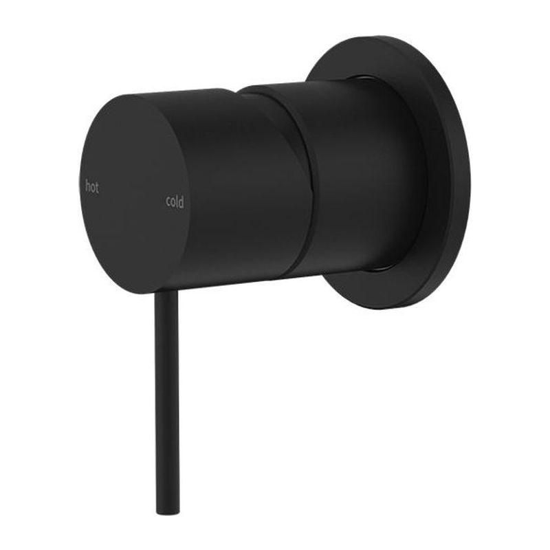 Mecca Shower Mixer 60mm Plate in Matte Black