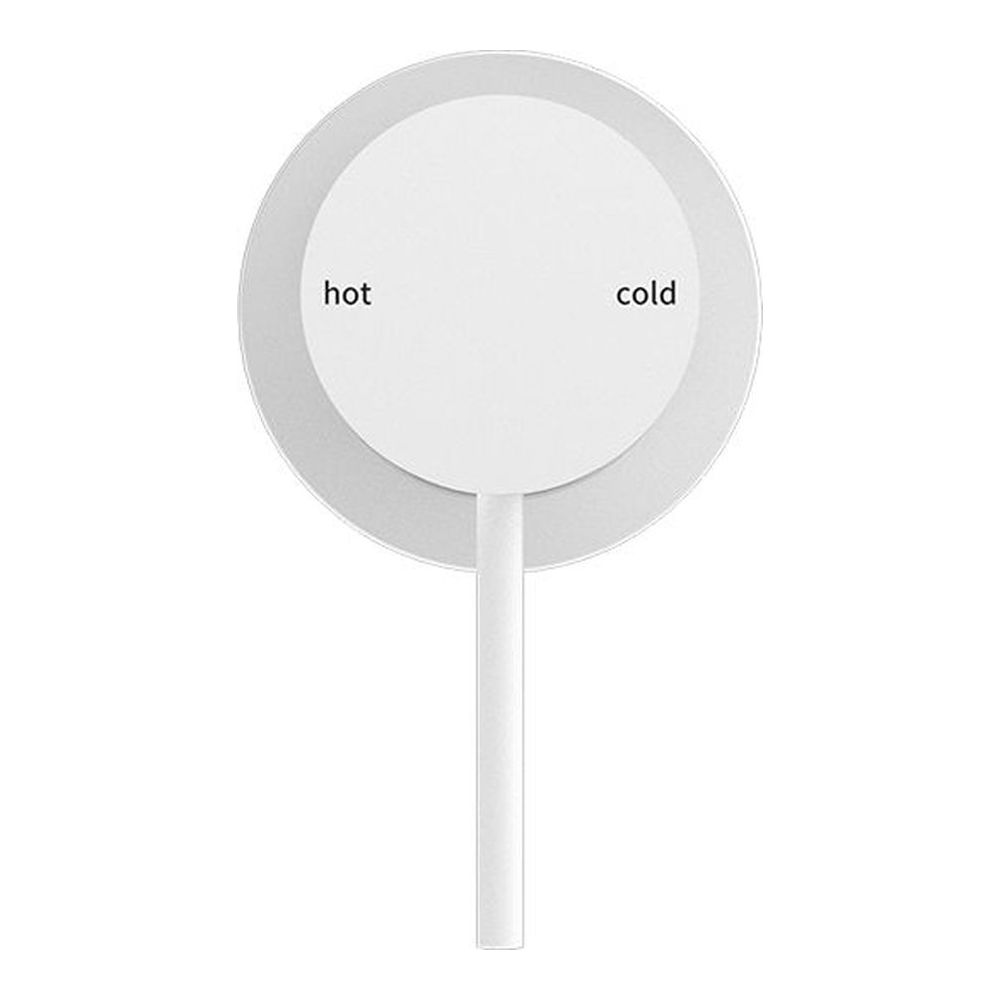 Mecca Shower Mixer 60mm Plate in Matte White