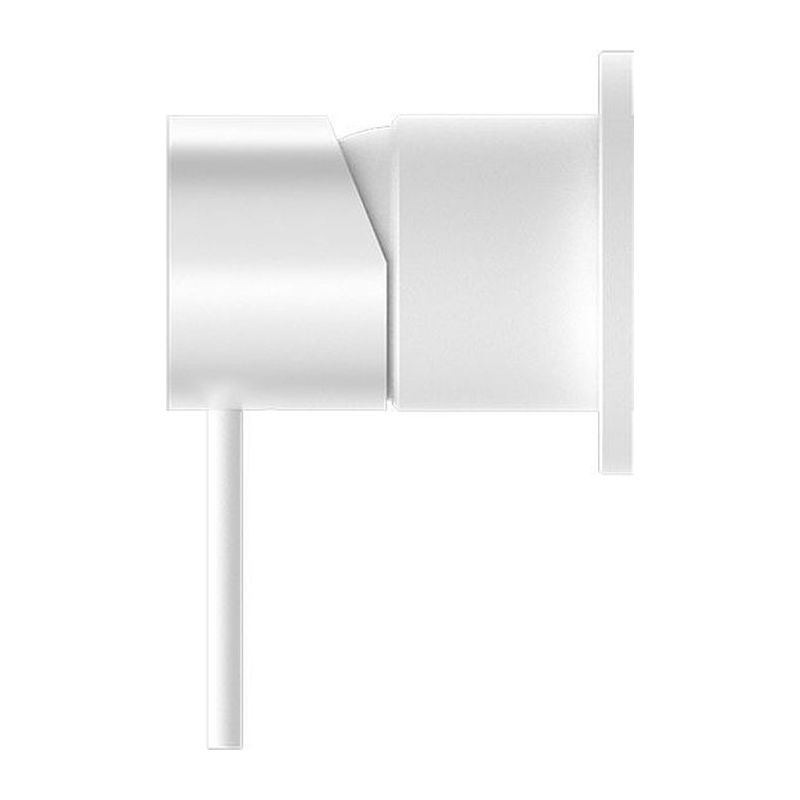 Mecca Shower Mixer 60mm Plate in Matte White