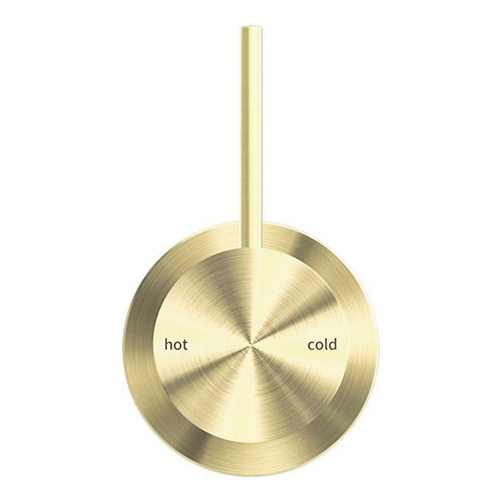 Mecca Shower Mixer 60mm Handle Up Plate in Brushed Gold