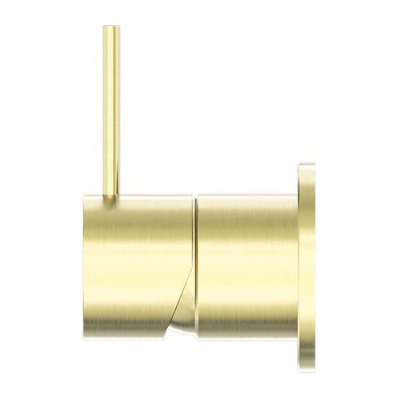 Mecca Shower Mixer 60mm Handle Up Plate in Brushed Gold