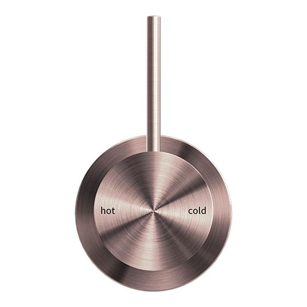 Mecca Shower Mixer 60mm Handle Up Plate in Brushed Bronze