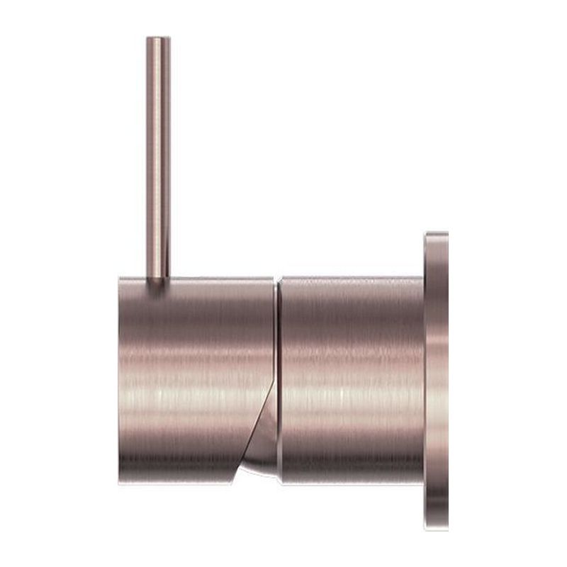Mecca Shower Mixer 60mm Handle Up Plate in Brushed Bronze