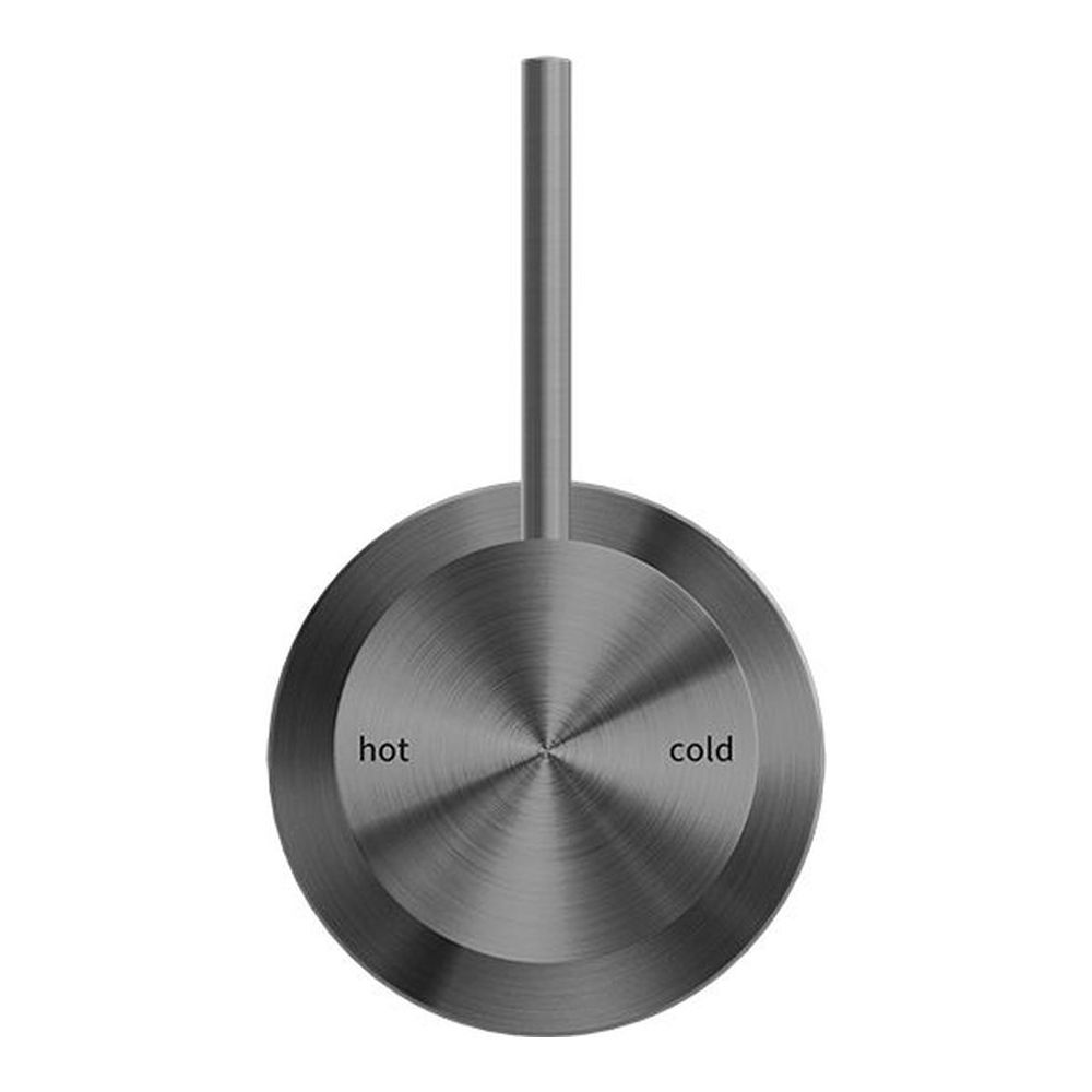 Mecca Shower Mixer 60mm Handle Up Plate in Gun Metal