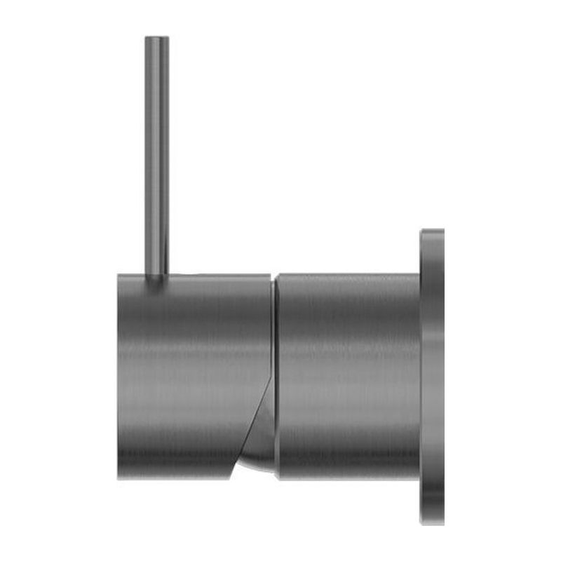 Mecca Shower Mixer 60mm Handle Up Plate in Gun Metal