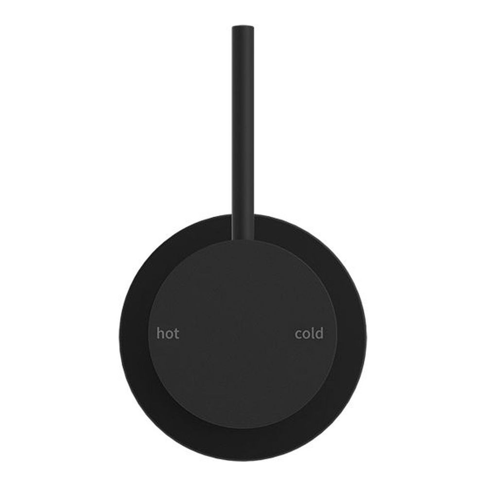 Mecca Shower Mixer 60mm Handle Up Plate in Matte Black