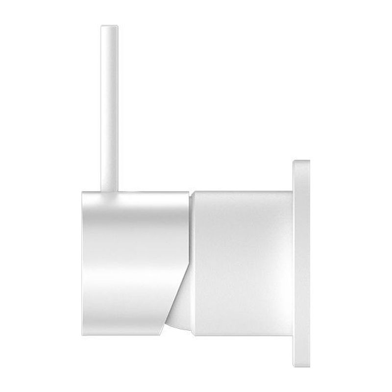 Mecca Shower Mixer 60mm Handle Up Plate in Matte White