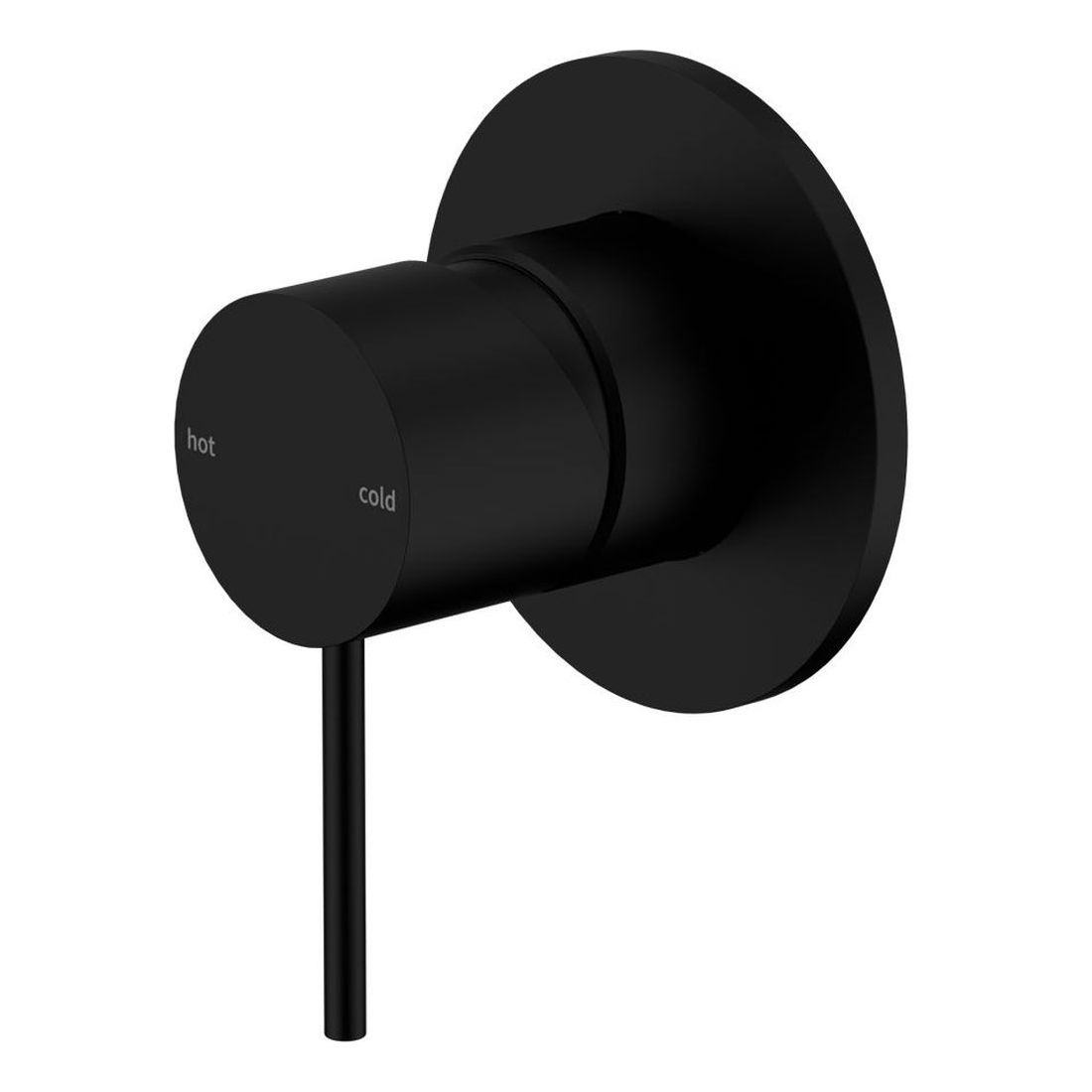 Mecca Shower Mixer 80mm Plate in Matte Black