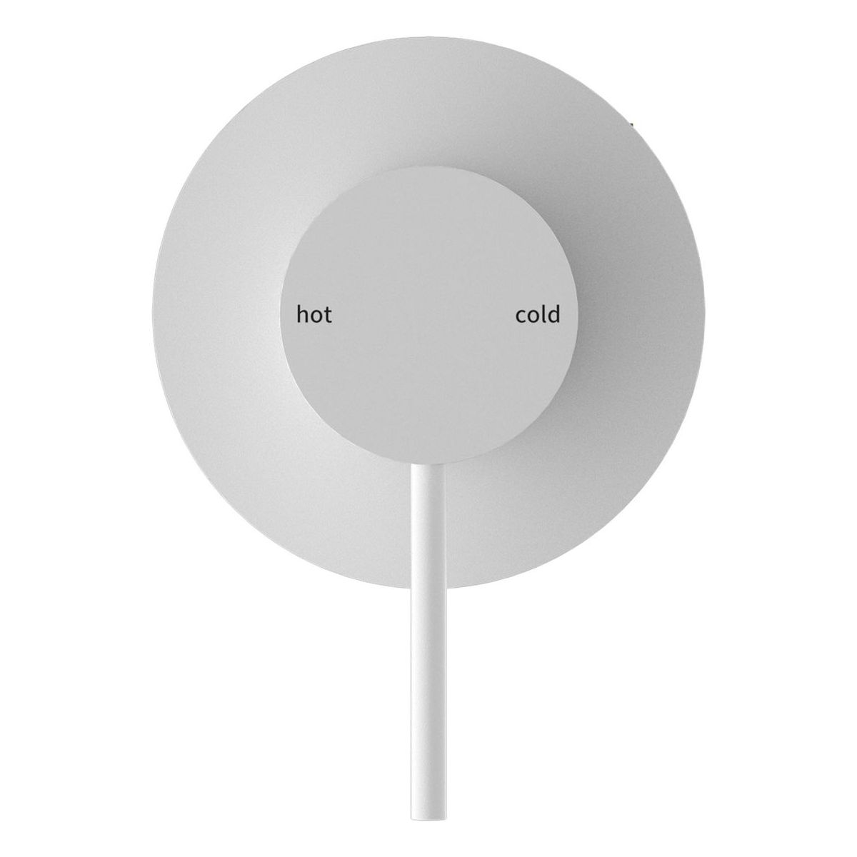 Mecca Shower Mixer 80mm Plate in Matte White