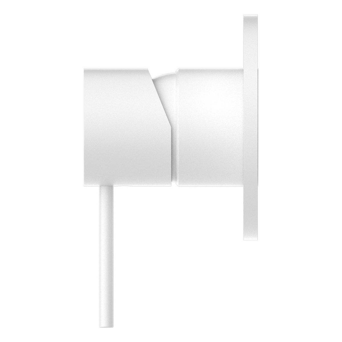 Mecca Shower Mixer 80mm Plate in Matte White