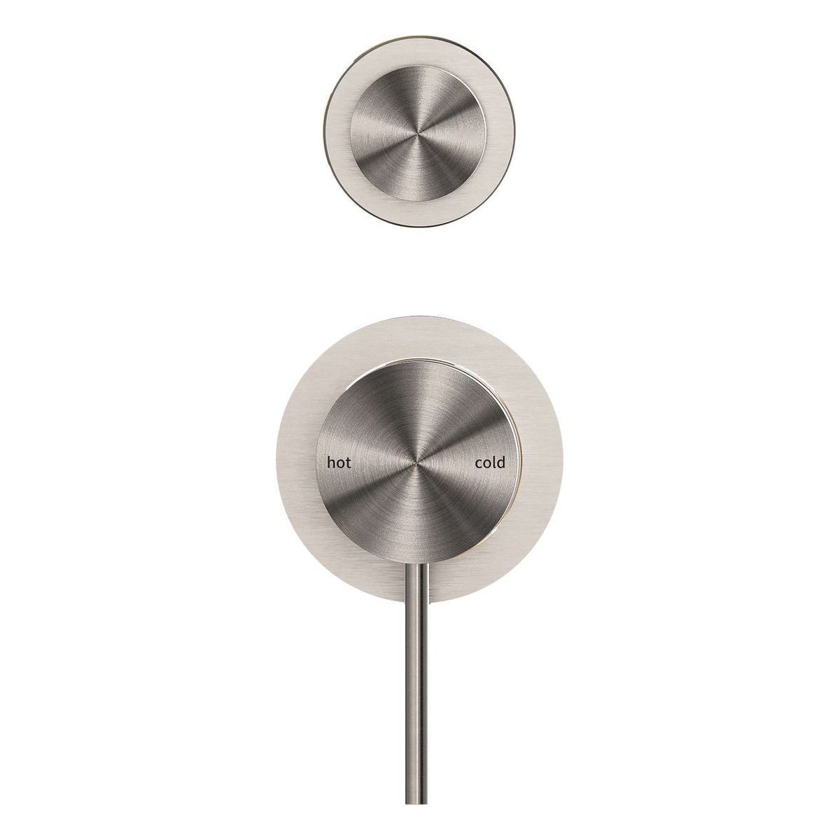 Mecca Shower Mixer With Divertor Separate Back Plate in Brushed Nickel