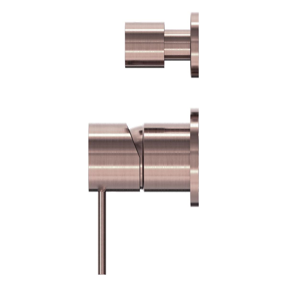 Mecca Shower Mixer With Divertor Separate Back Plate in Brushed Bronze