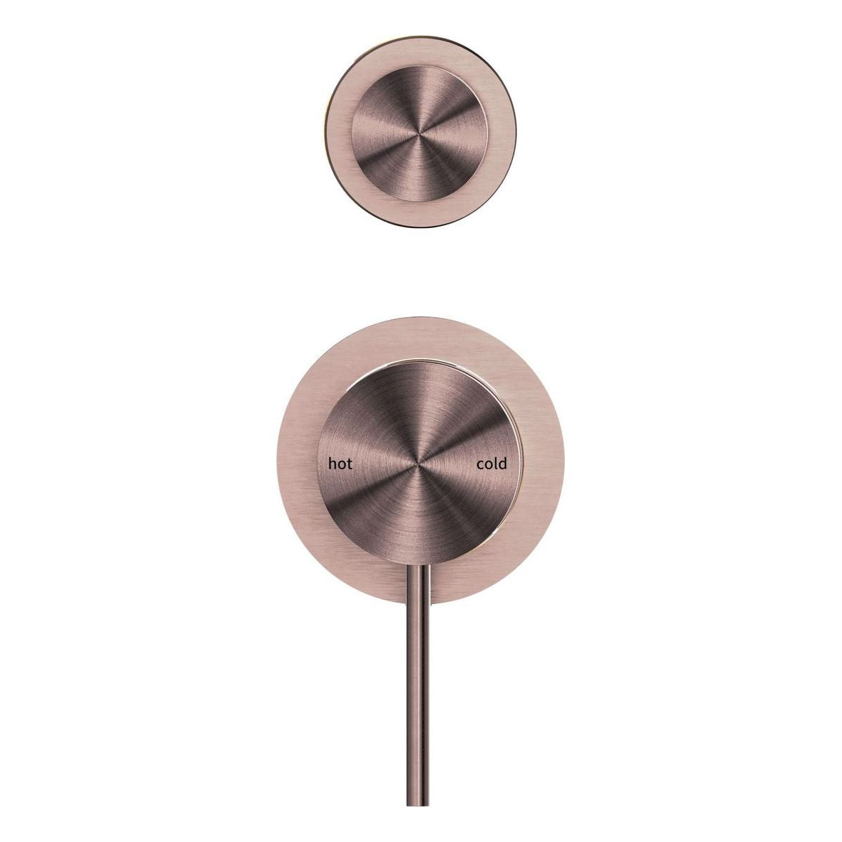 Mecca Shower Mixer With Divertor Separate Back Plate in Brushed Bronze