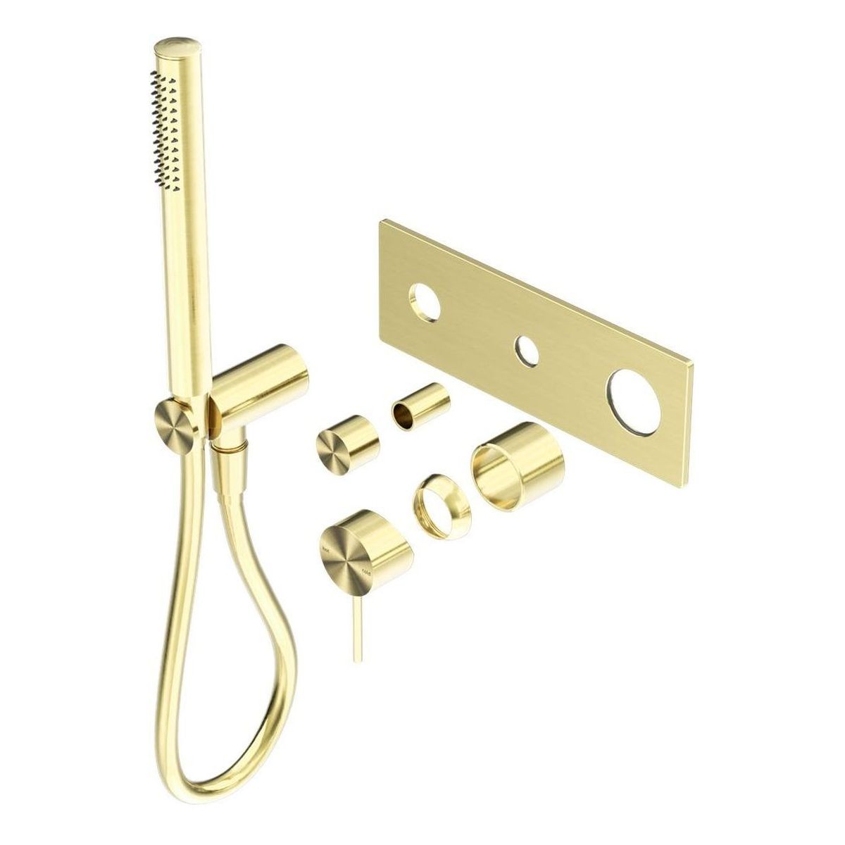 Mecca Shower Mixer Divertor System Trim Kits Only in Brushed Gold
