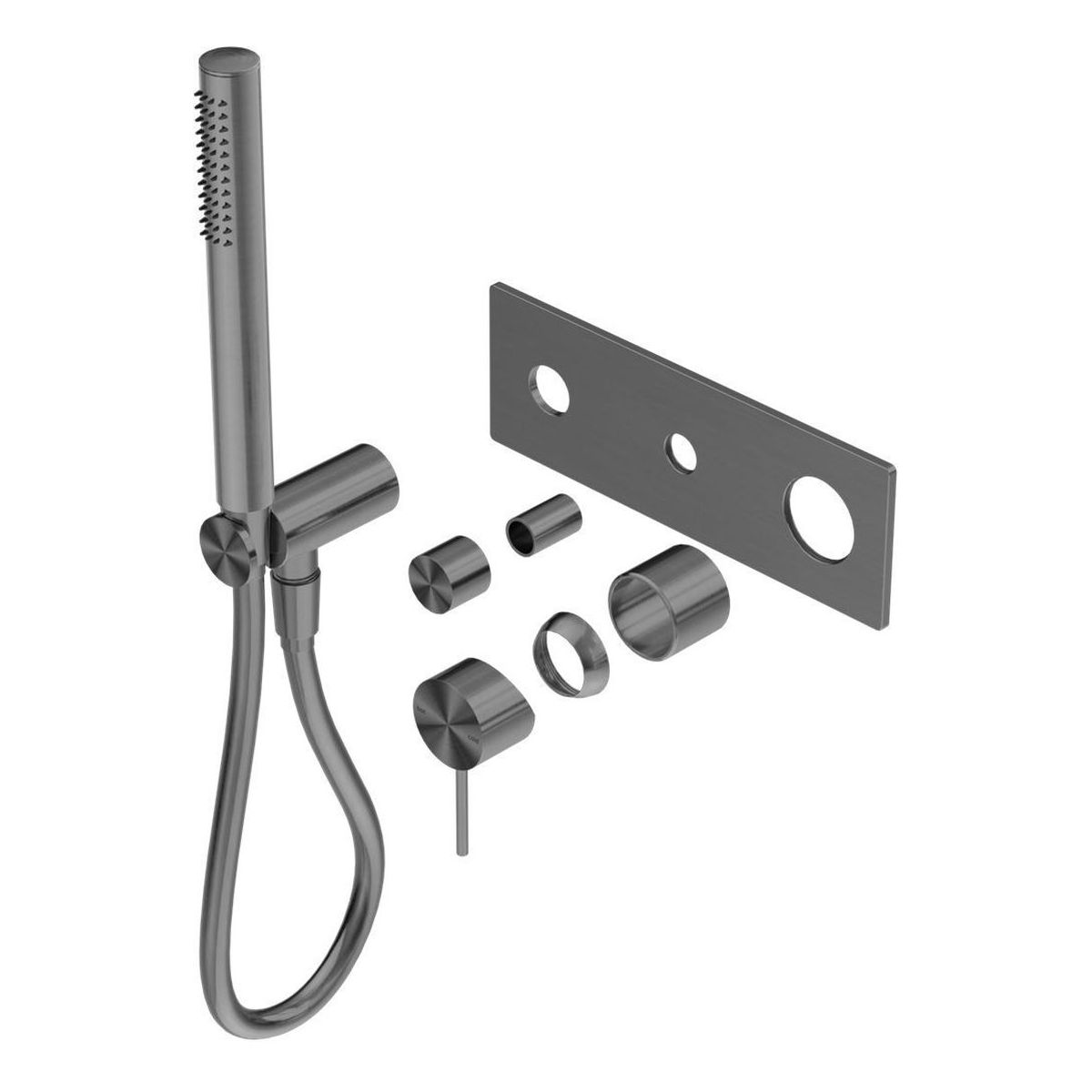 Mecca Shower Mixer Divertor System Trim Kits Only in Gun Metal