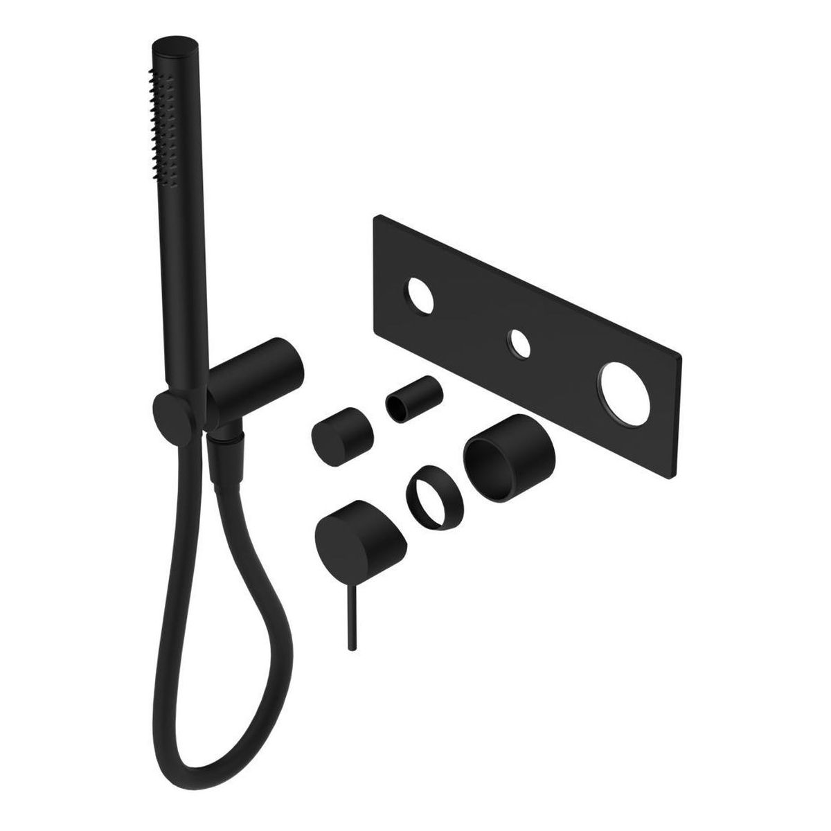 Mecca Shower Mixer Divertor System Trim Kits Only in Matte Black