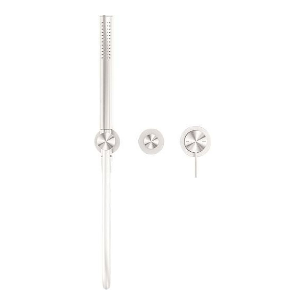 Mecca Shower Mixer Divertor System Separate Back Plate in Brushed Nickel