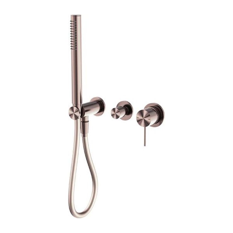 Mecca Shower Mixer Divertor System Separate Back Plate in Brushed Bronze