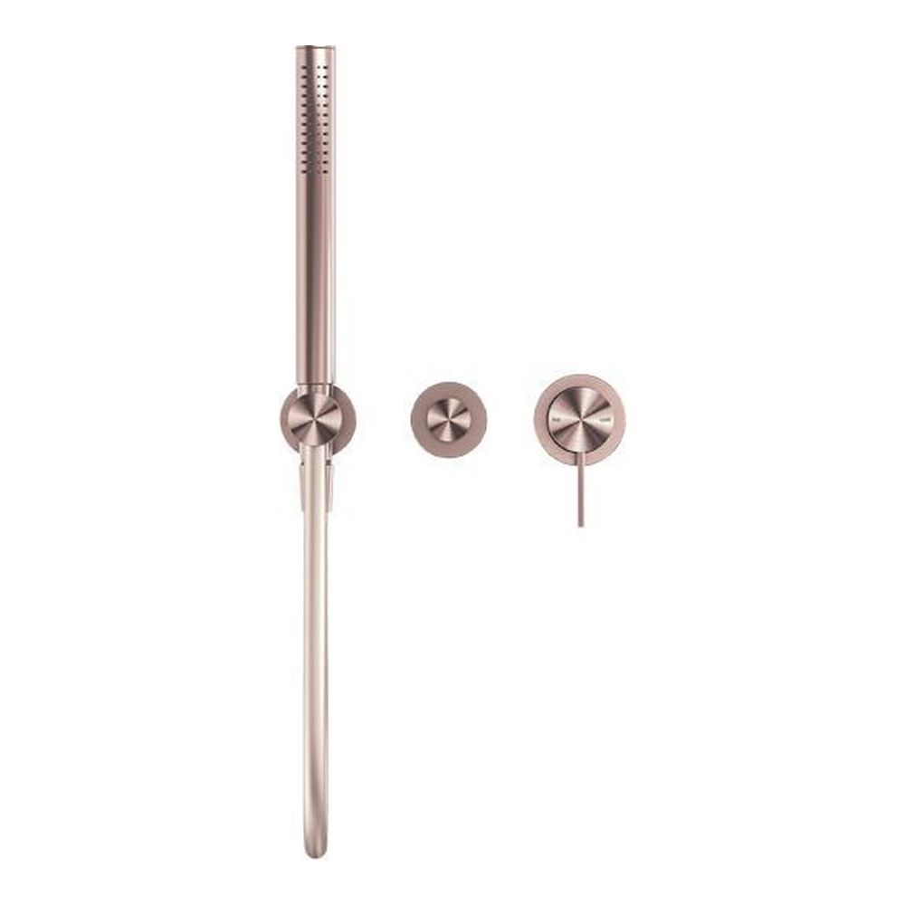 Mecca Shower Mixer Divertor System Separate Back Plate in Brushed Bronze