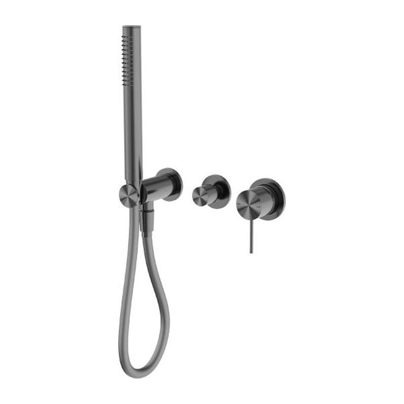 Mecca Shower Mixer Divertor System Separate Back Plate in Gun Metal