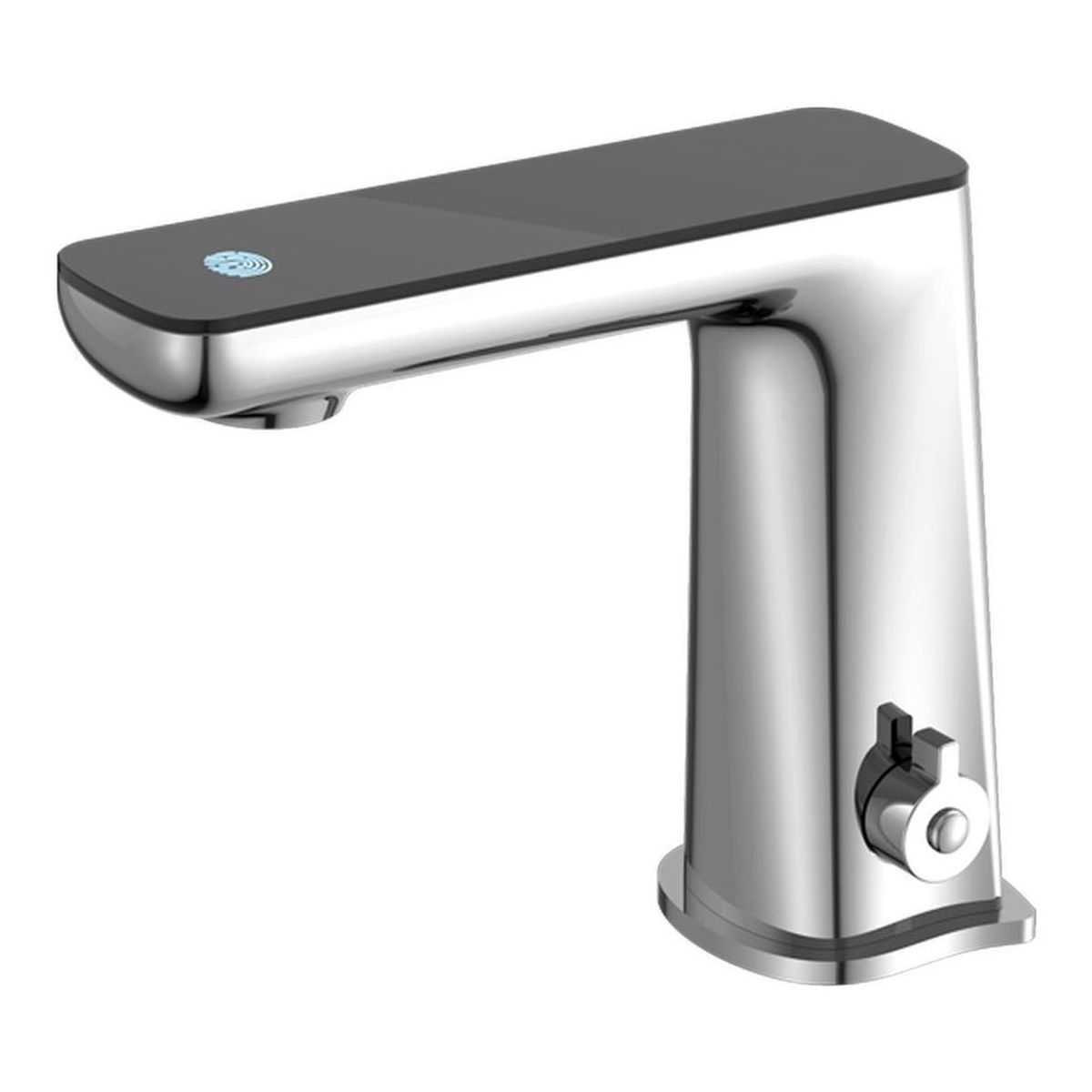 Claudia Sensor Mixer With Black Top Display in Chrome