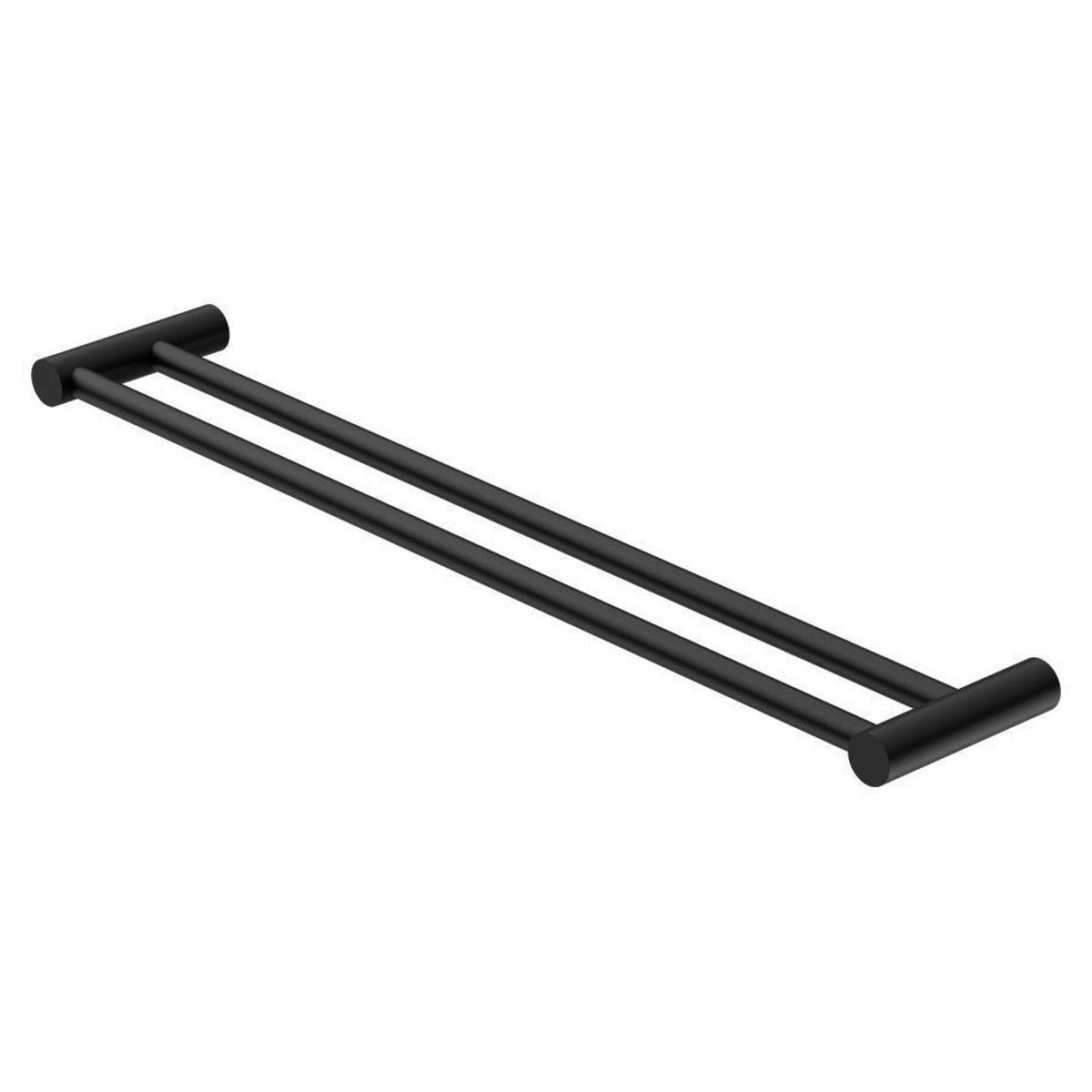 New Mecca Double Towel Rail 800mm - Matte Black