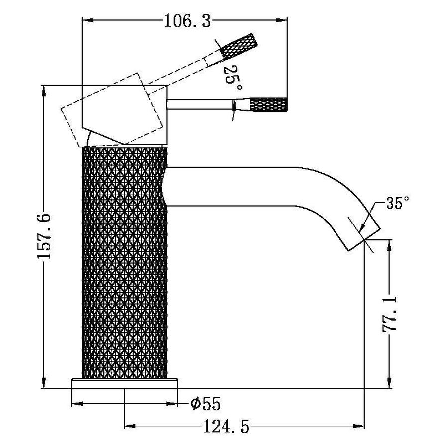 Opal Basin Mixer - Graphite