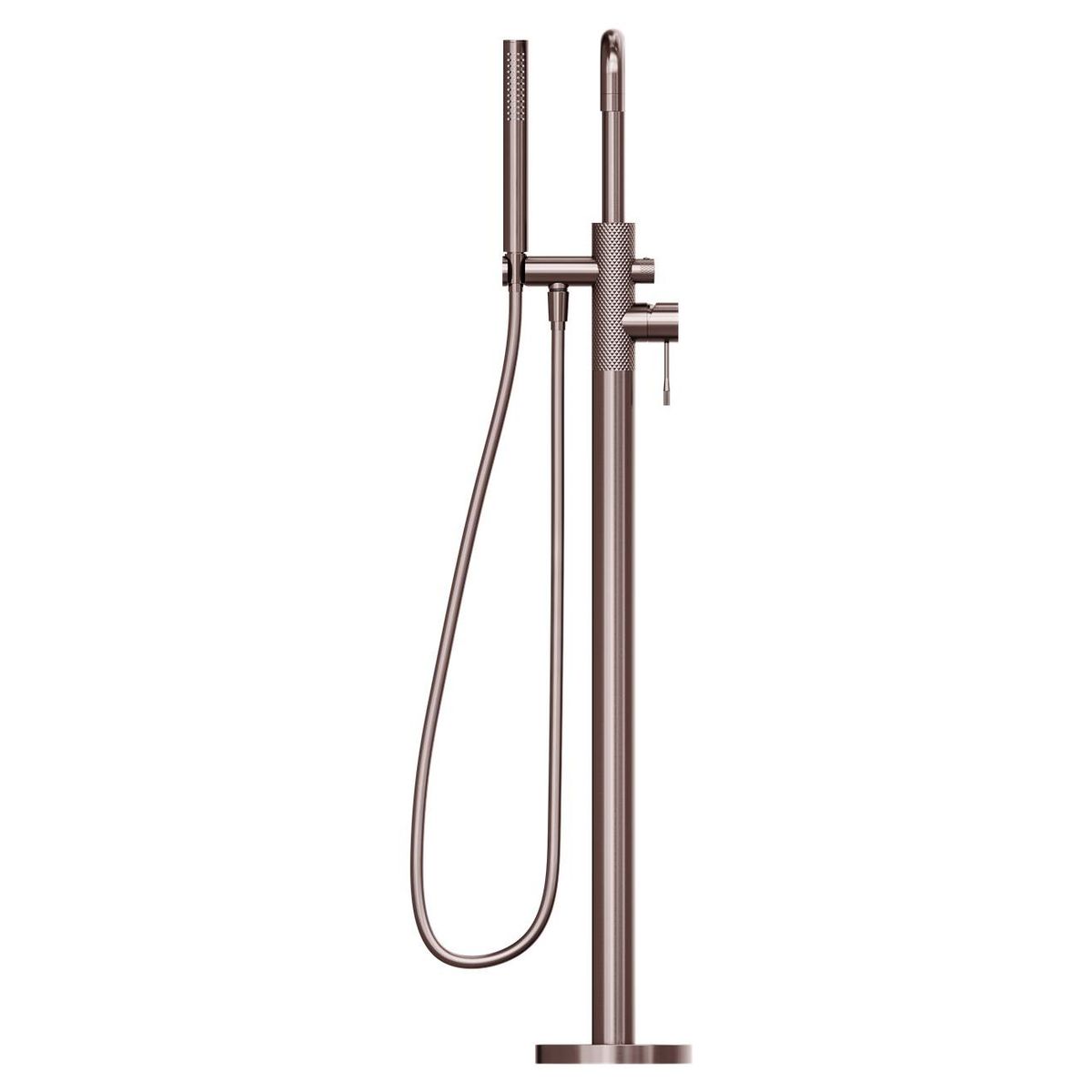 Opal Freestanding Bath Mixer With Hand Shower - Brushed Bronze
