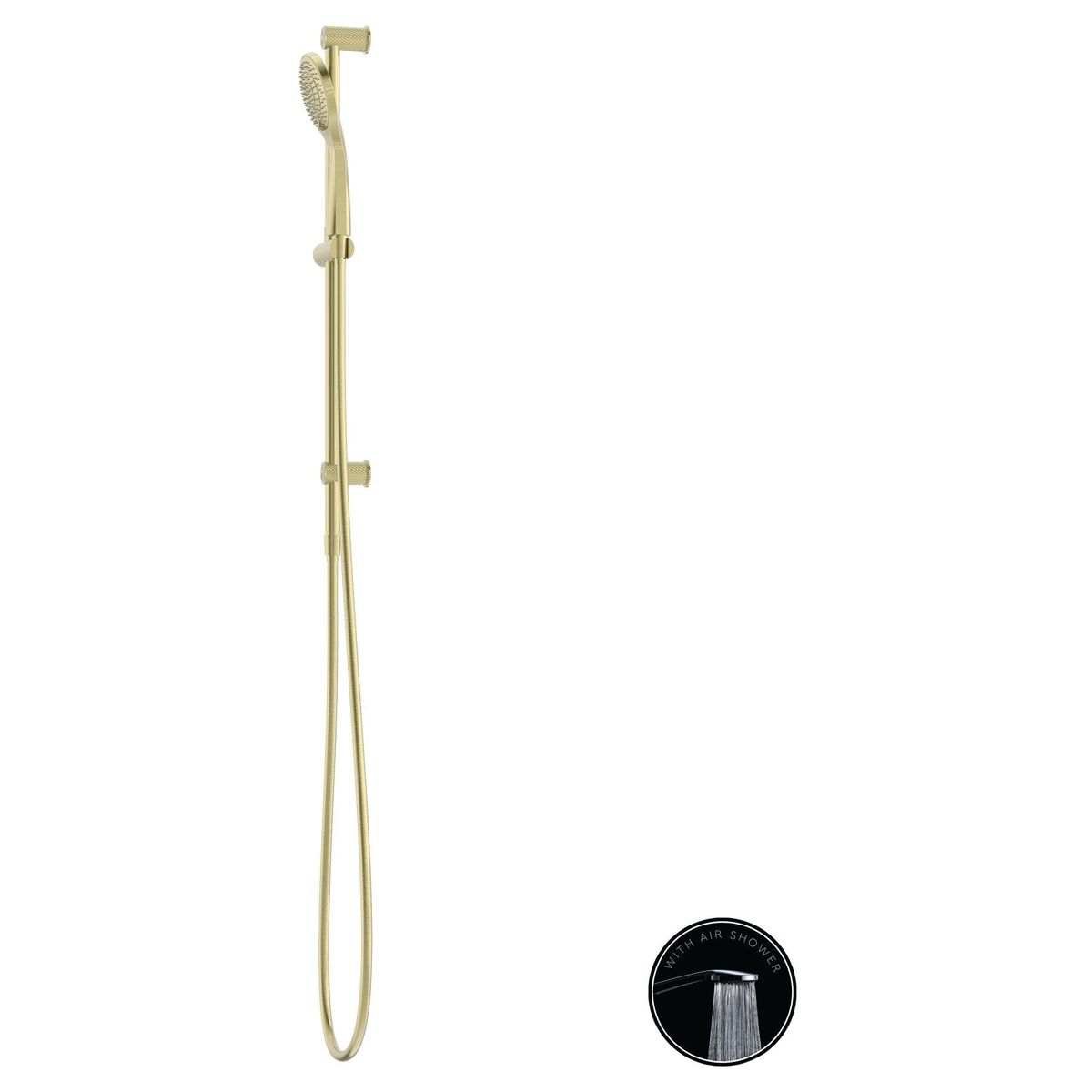 Opal Shower Rail With Air Shower - Brushed Gold