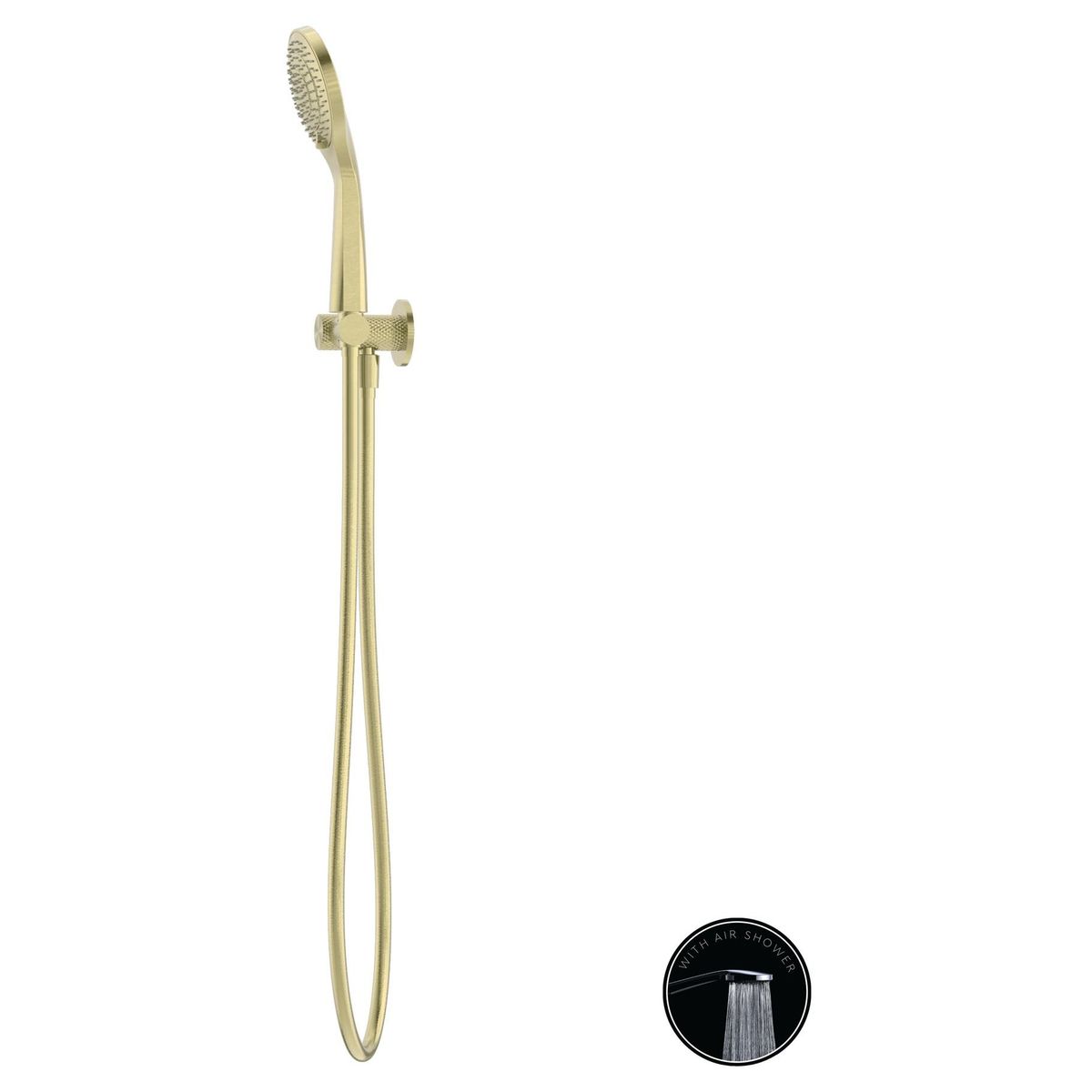 Opal Shower On Bracket With Air Shower - Brushed Gold