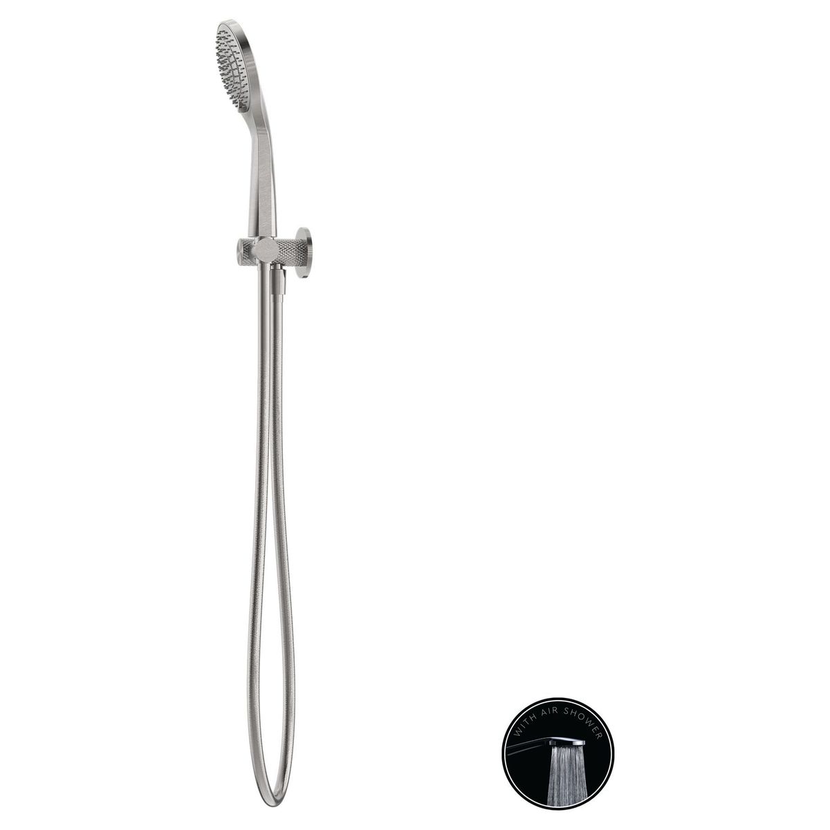 Opal Shower On Bracket With Air Shower - Brushed Nickel