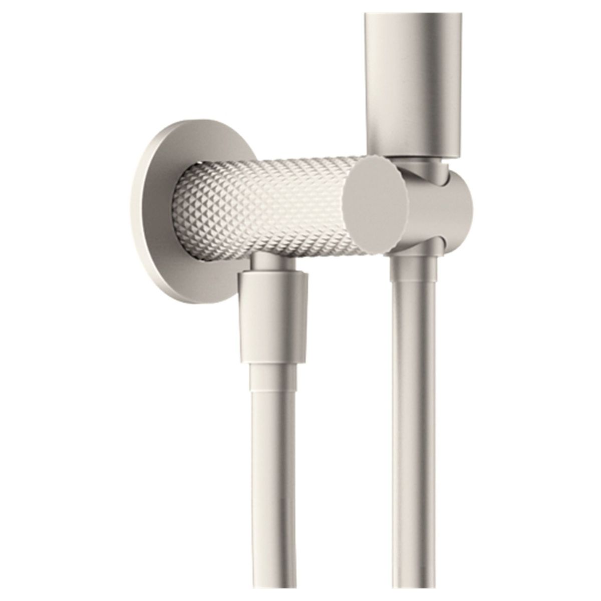 Opal Shower On Bracket - Brushed Nickel