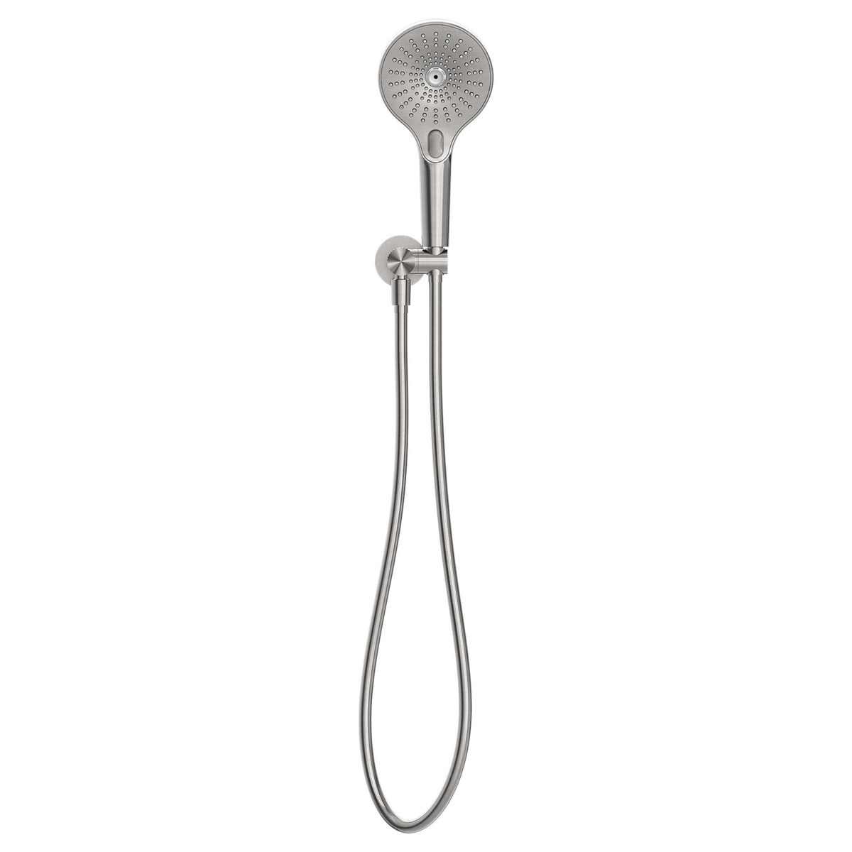 Opal Shower On Bracket - Brushed Nickel