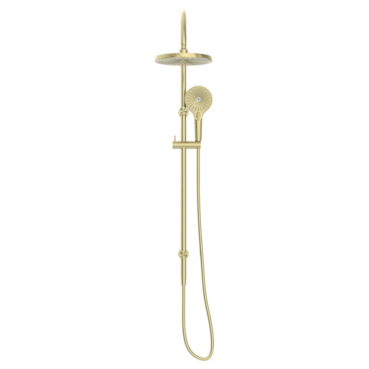 Opal Twin Shower - Brushed Gold