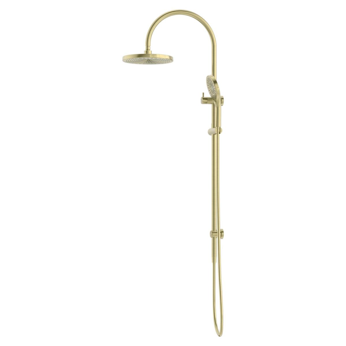 Opal Twin Shower - Brushed Gold
