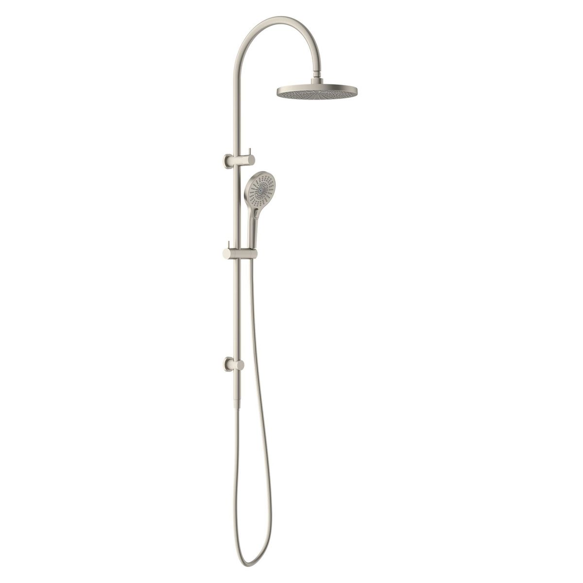 Opal Twin Shower - Brushed Nickel