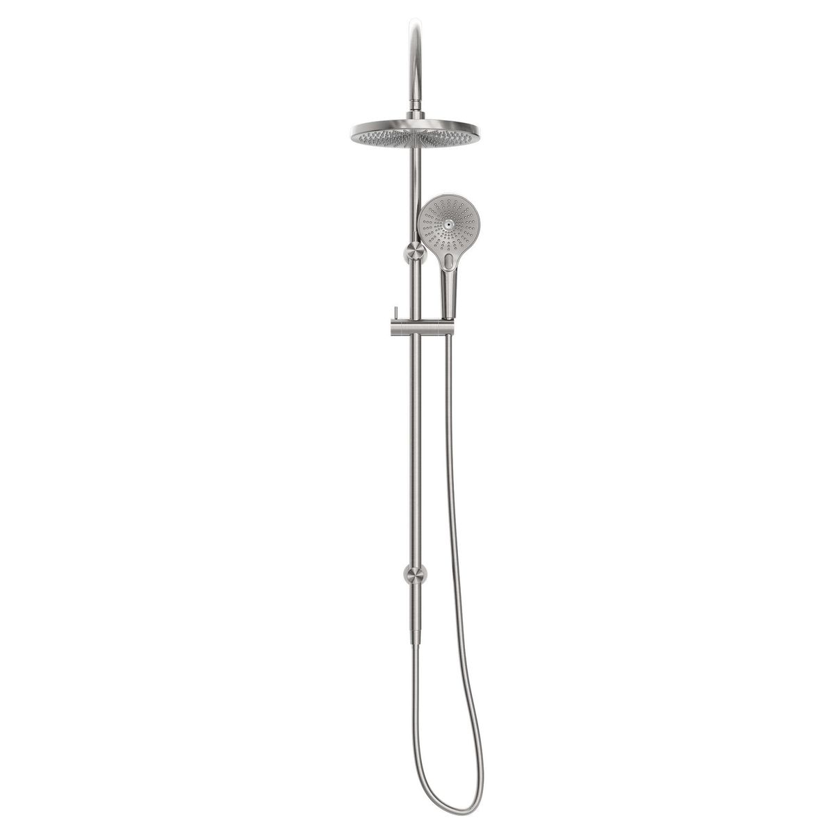 Opal Twin Shower - Brushed Nickel