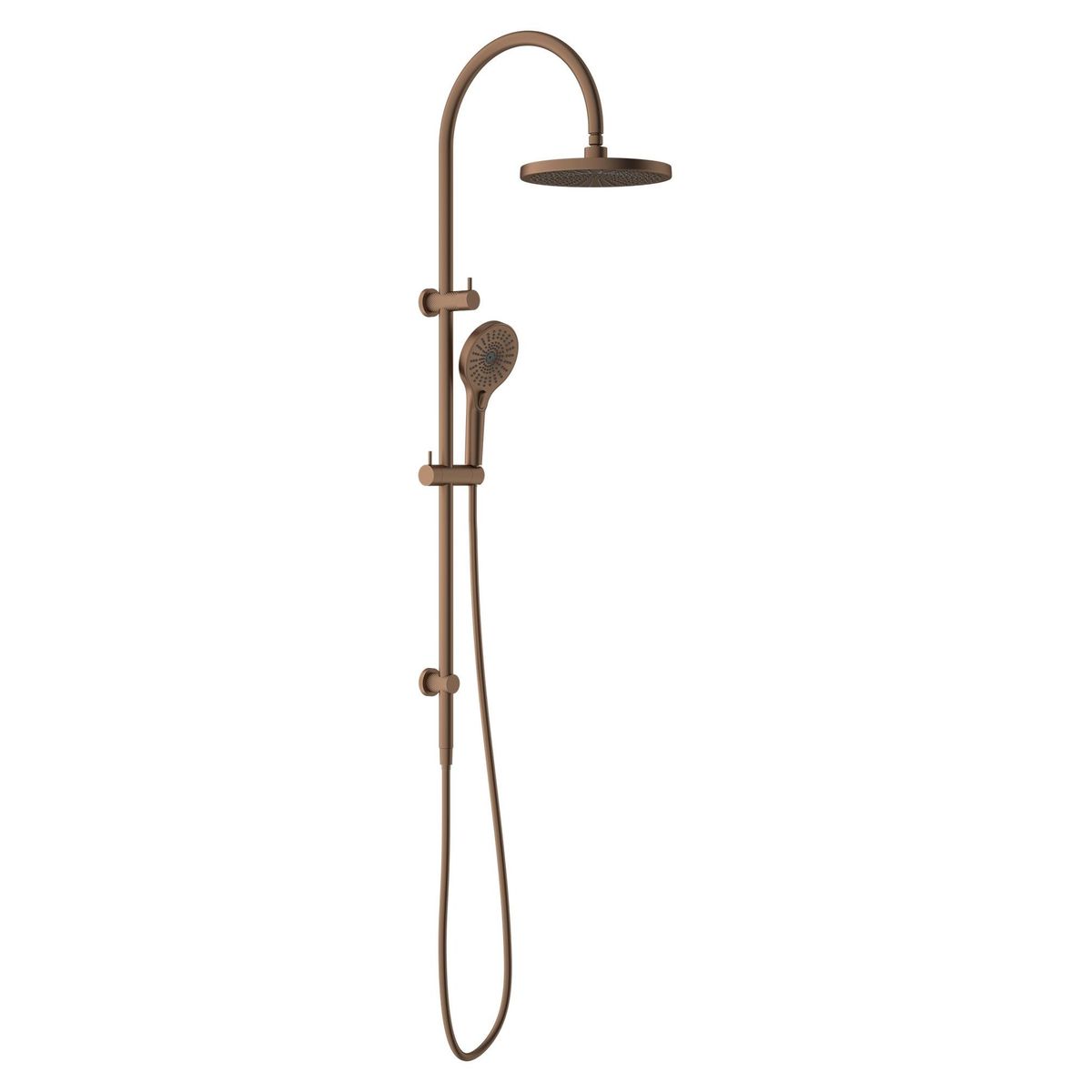 Opal Twin Shower - Brushed Bronze