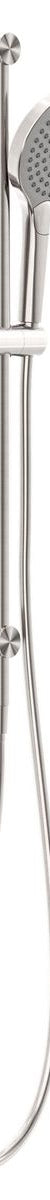 Opal Shower Rail With Air Shower II - Brushed Nickel
