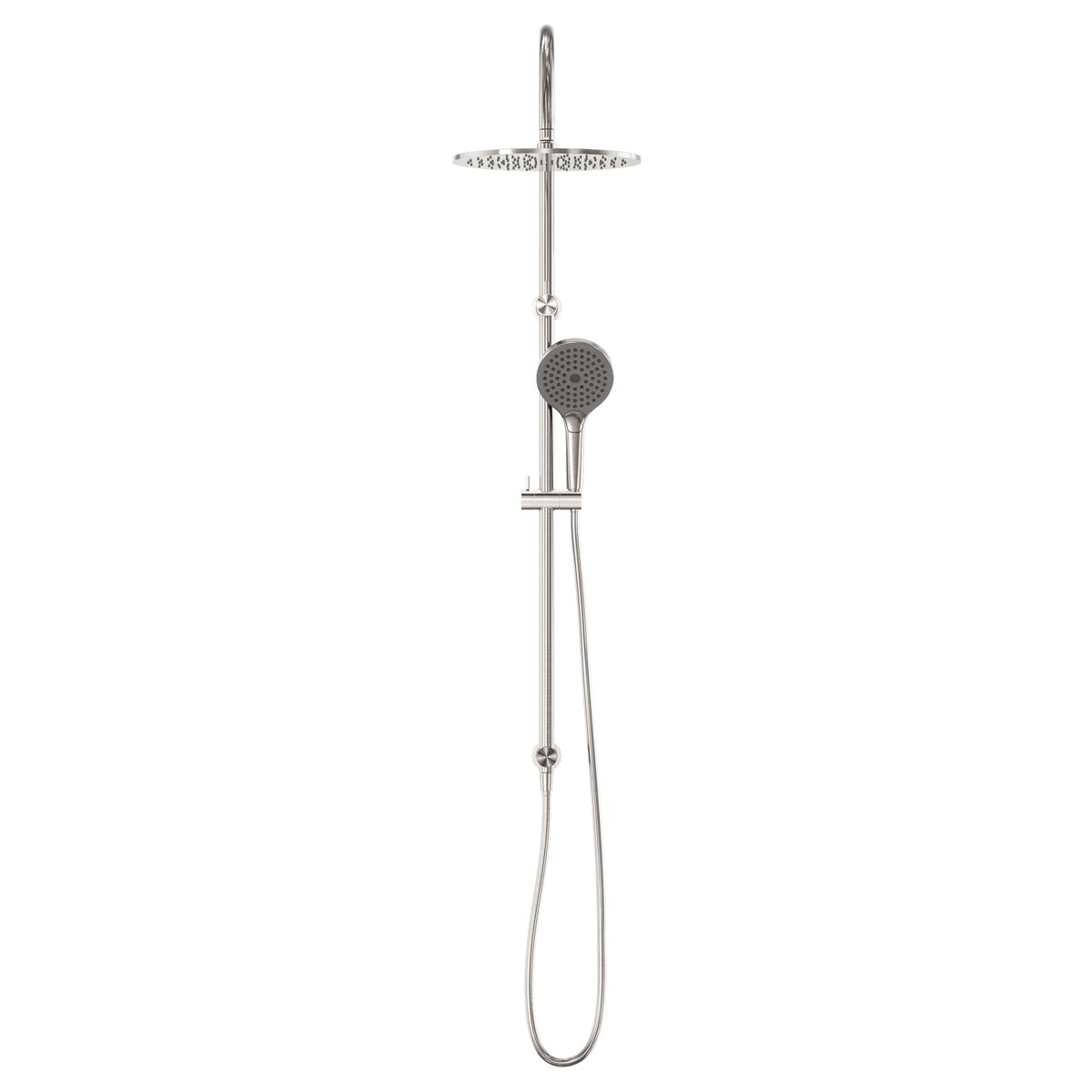 Opal Twin Shower With Air Shower II - Brushed Nickel