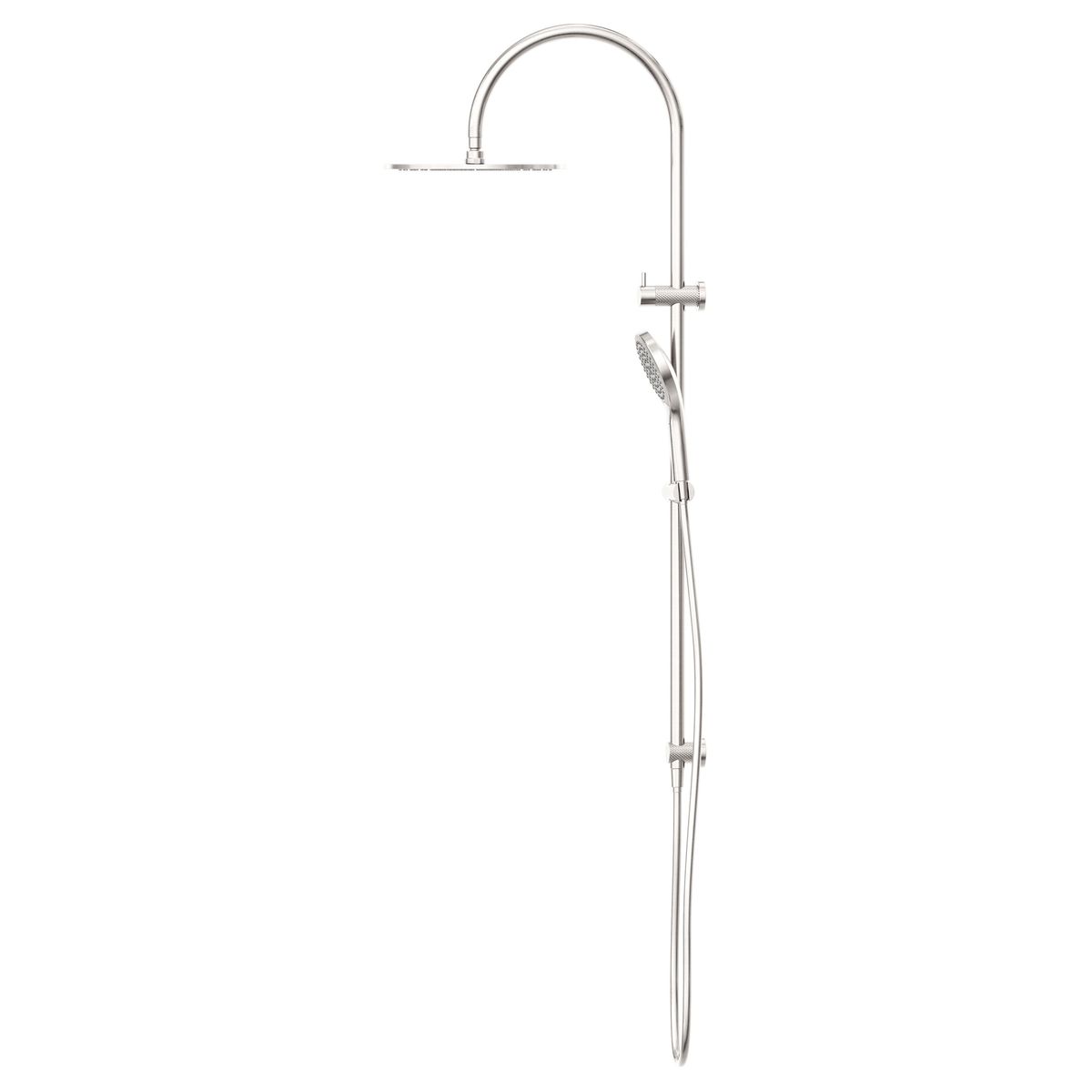 Opal Twin Shower With Air Shower II - Brushed Nickel
