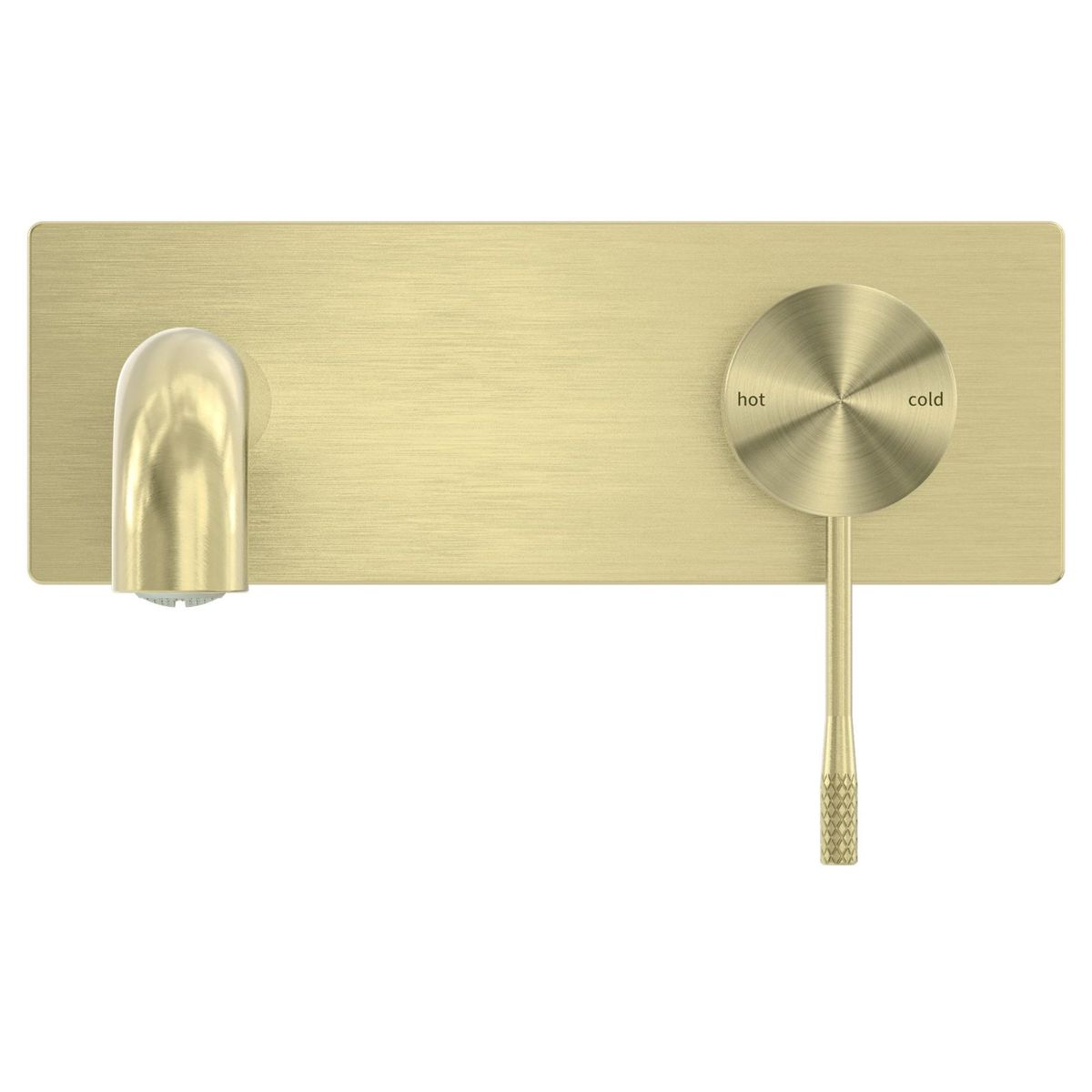 Opal Wall Basin/Bath Mixer 120mm - Brushed Gold