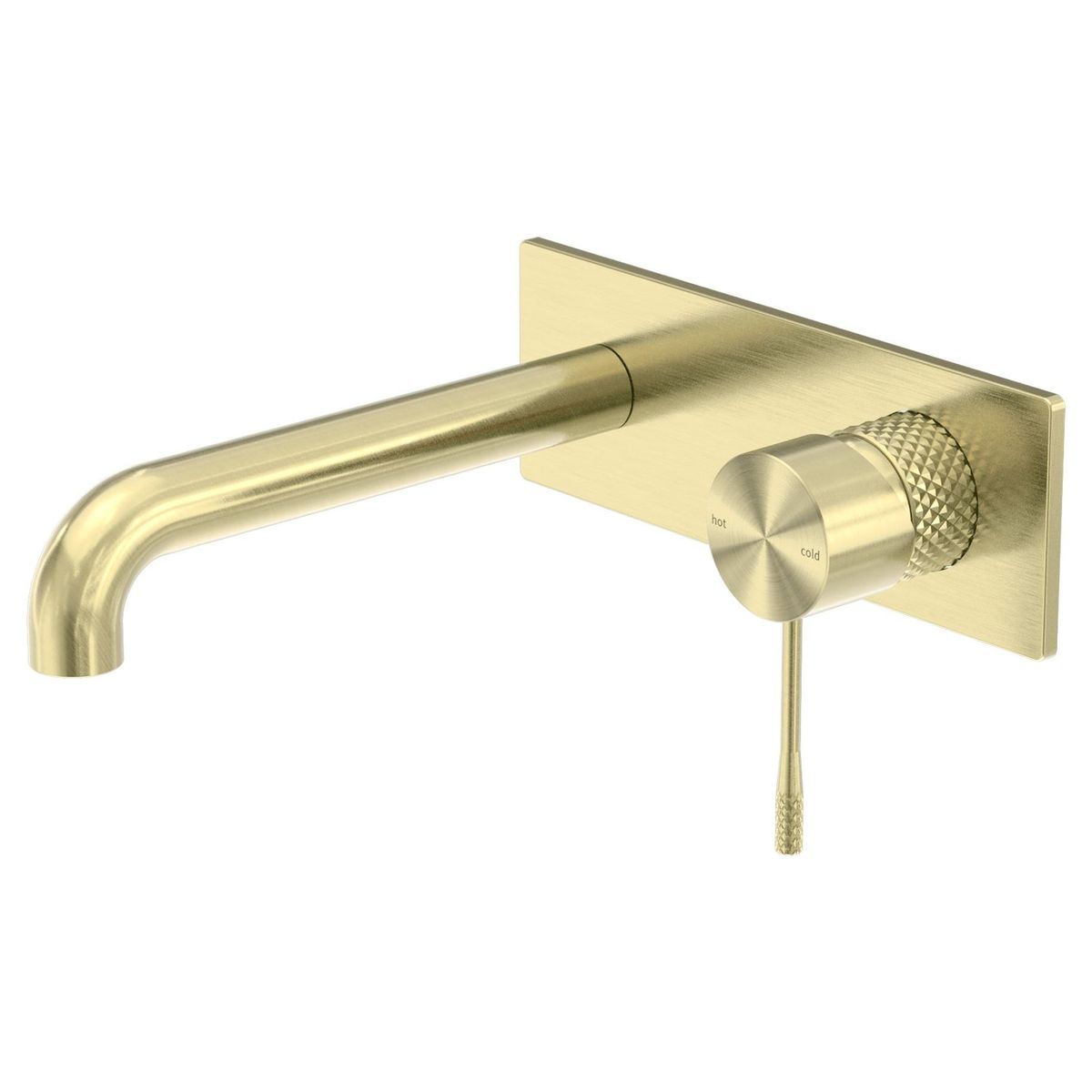Opal Wall Basin/Bath Mixer 185mm - Brushed Gold