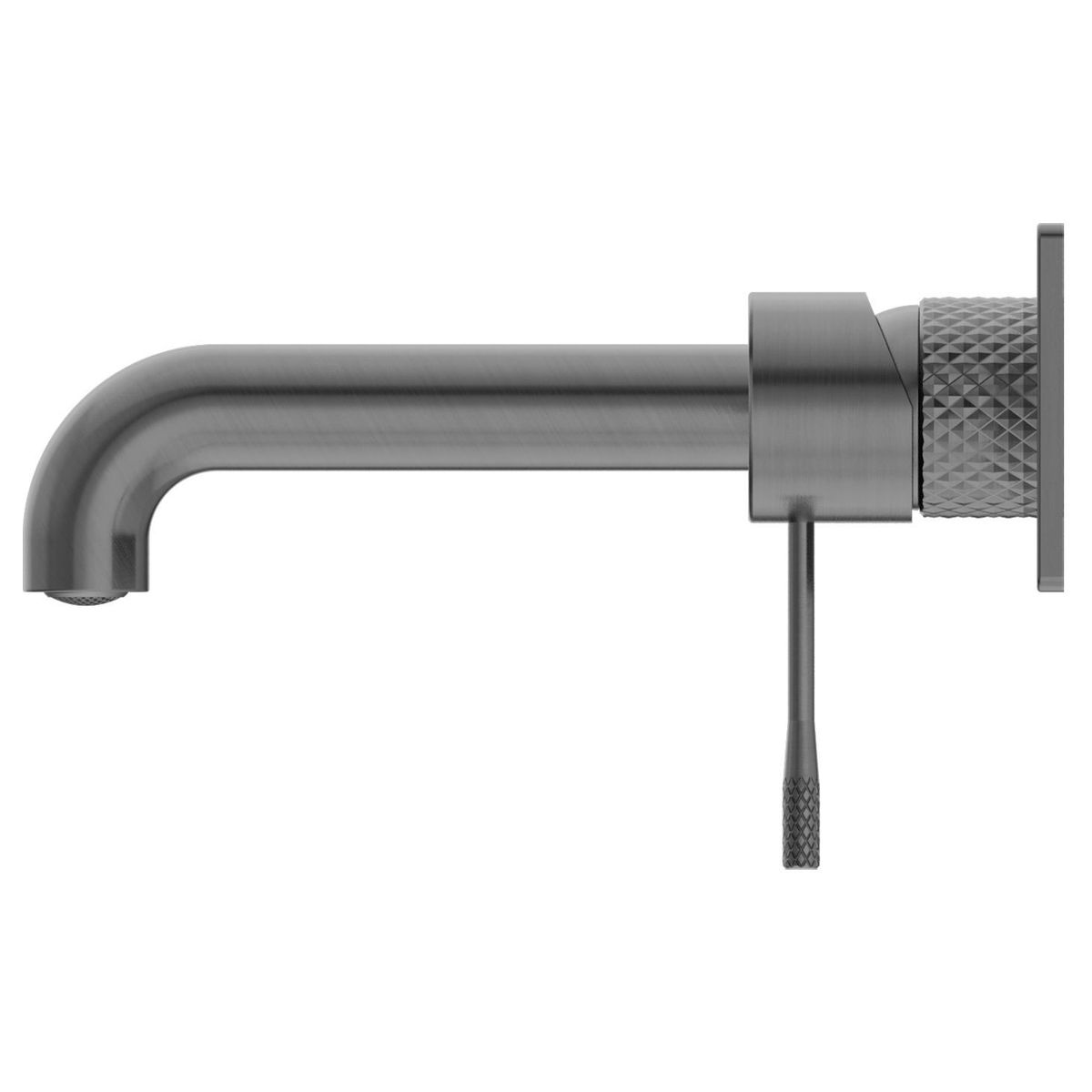 Opal Wall Basin/Bath Mixer 185mm - Graphite