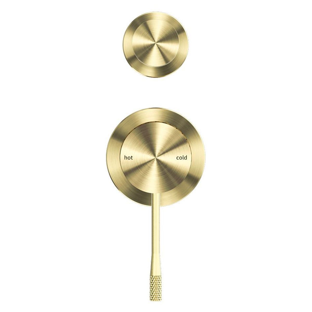 Opal Shower Mixer With Divertor Separate Plate - Brushed Gold